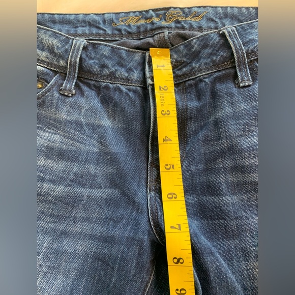 Mavi Gold Blue Straight Leg Jeans with Classic Fading - Picture 4 of 7